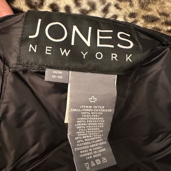 Jones New York Women's Reversible Rain Jacket, Animal Printed - Size M - Picture 4 of 4